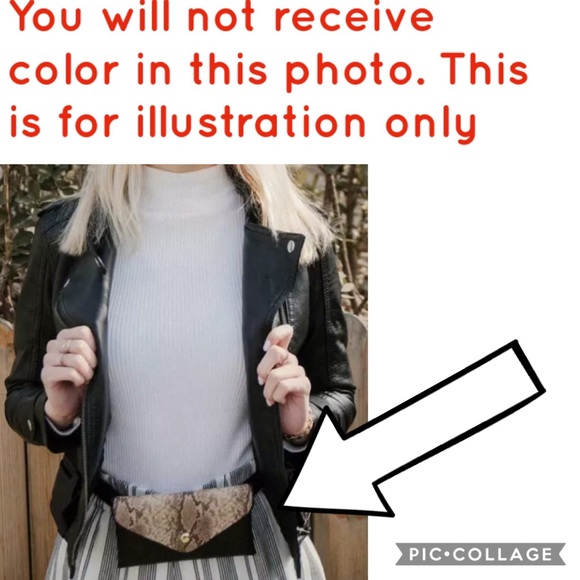 🔥RED&🖤BLACK Snake🐍Pattern WAIST/SHOULDER PURSE - Picture 8 of 10